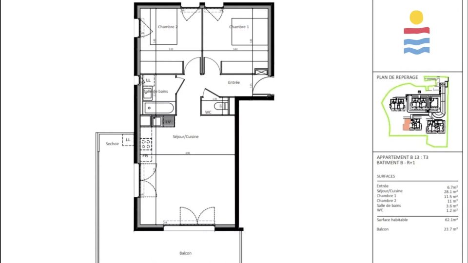 Vente Appartement 3 pièces Nice