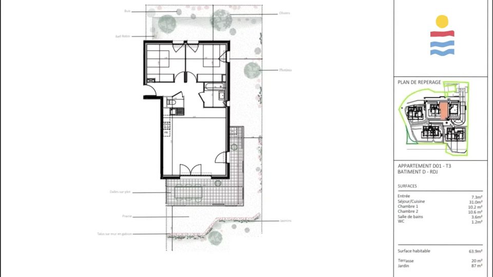 Vente Appartement 3 pièces Nice