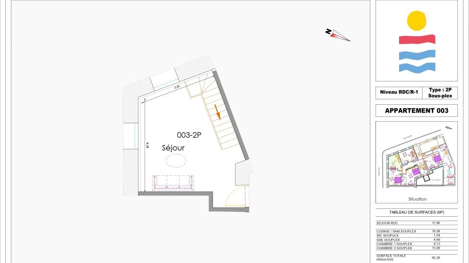 Vente Appartement 3 pièces Nice – Riquier