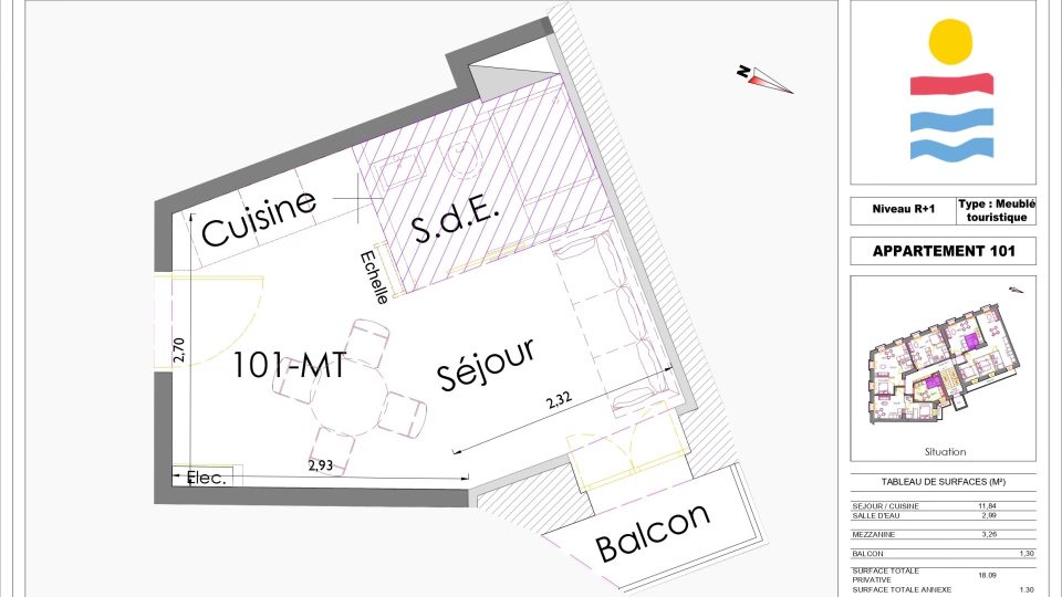 Vente Appartement 1 pièces Nice – Riquier