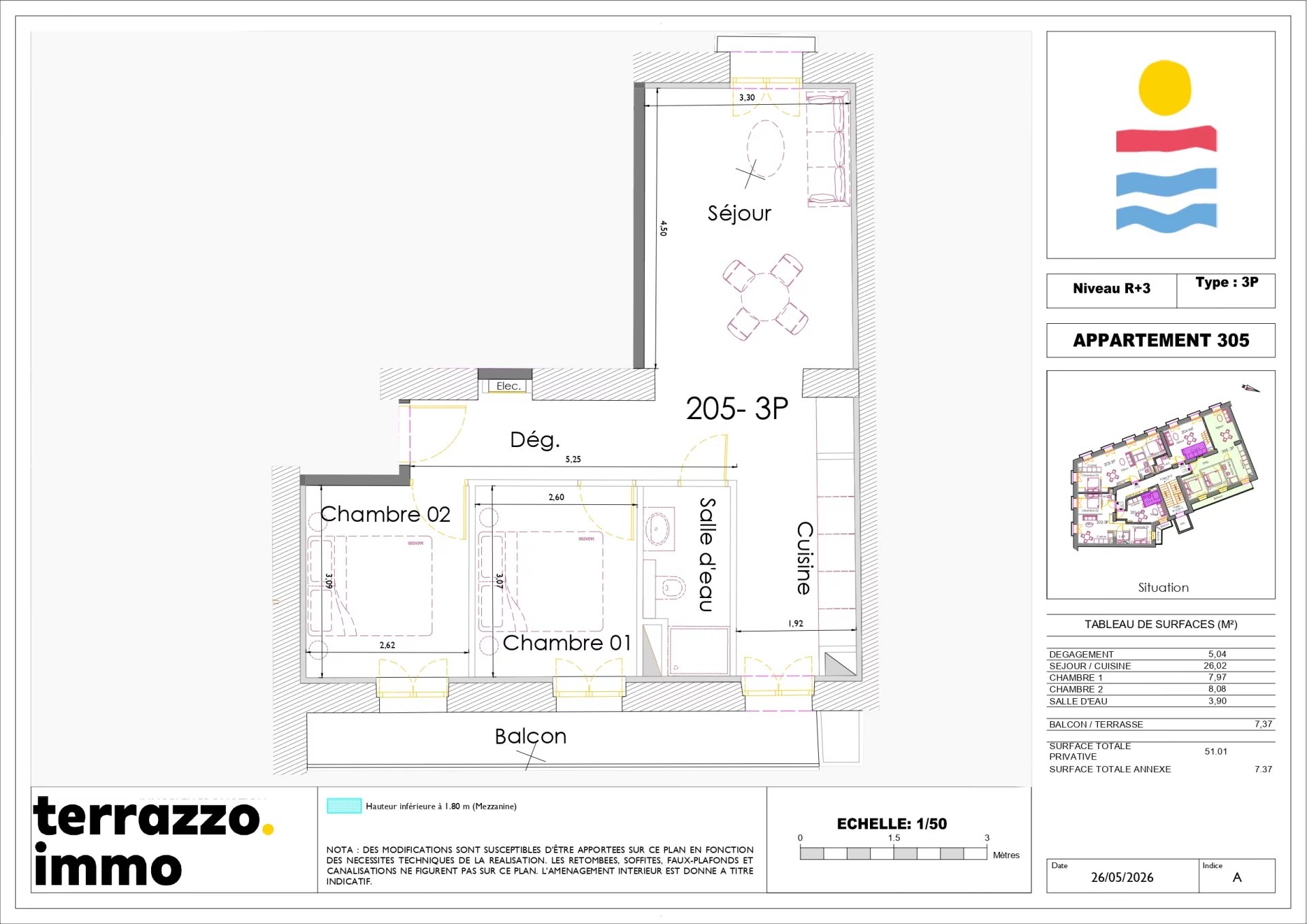 Appartement 3 pièces à vendre - Nice - Riquier