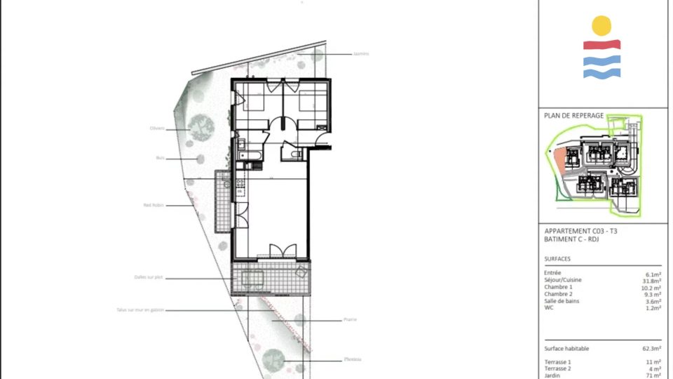 Vente Appartement 3 pièces Nice