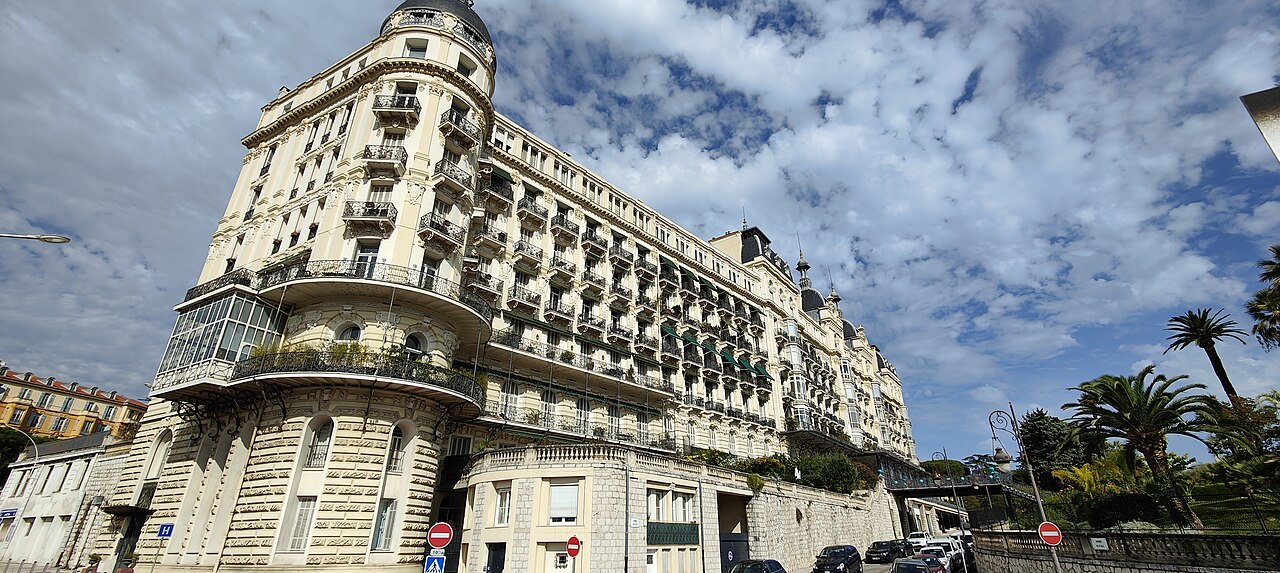La façade du Régina, ancien Excelsior Hôtel Régina, 71 boulevard de Cimiez à Nice
